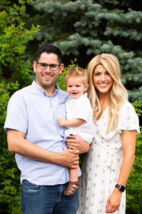 family photo with toddler