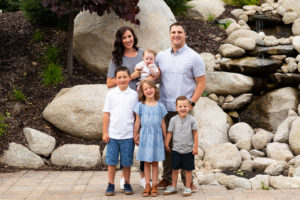 Family photo in alpine utah