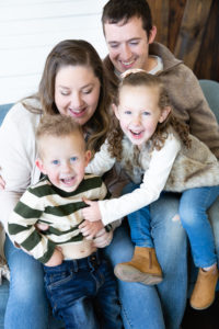 family portrait in studio