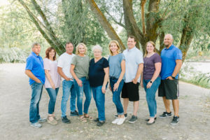 Sibling and spouses group photo