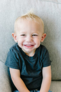 Portrait of two year old boy