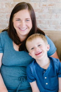 mom and son portrait